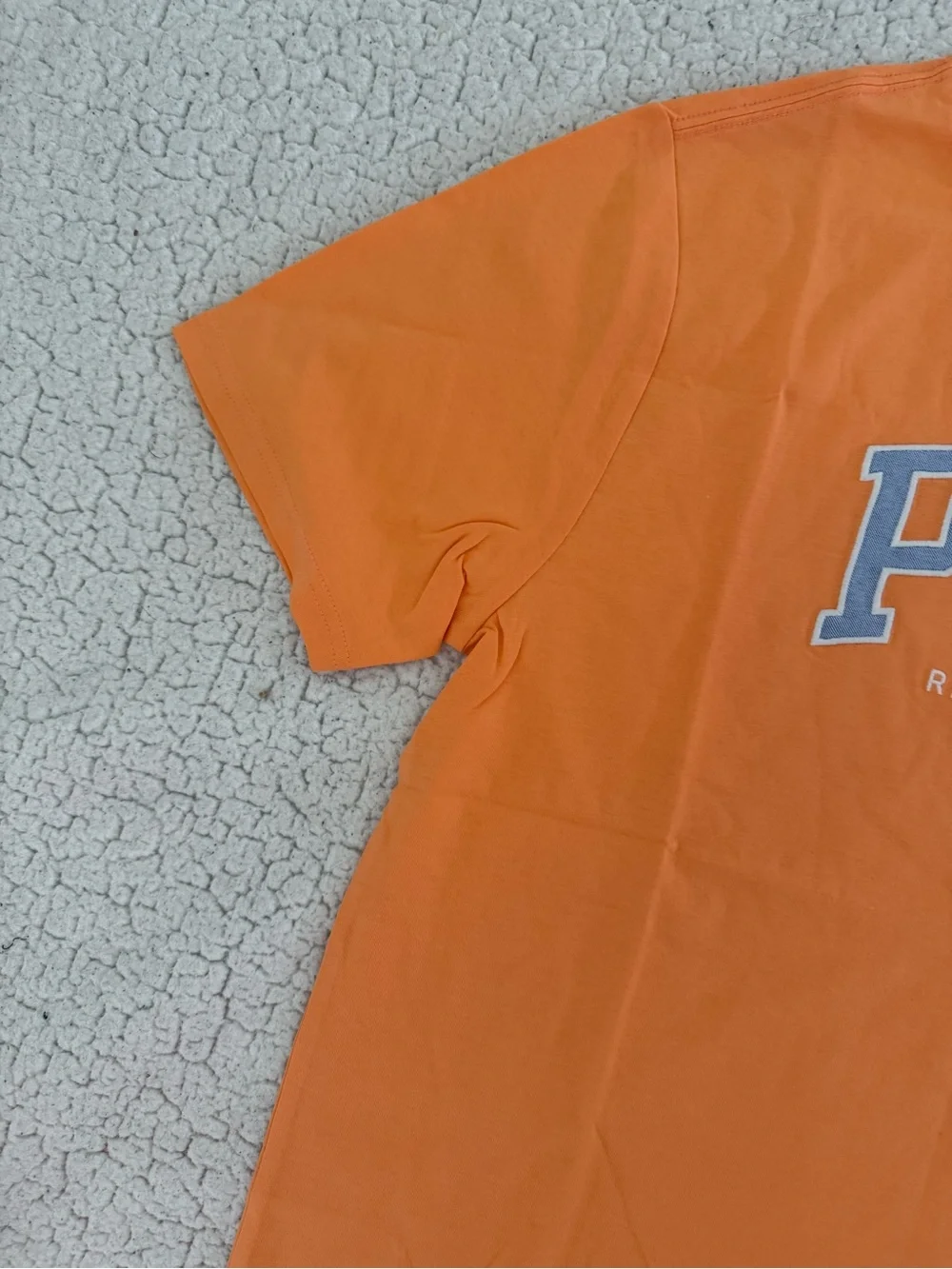 New boys Sz XL 18-20 Ralph Lauren Orange Short-Sleeve Shirt POLO Logo